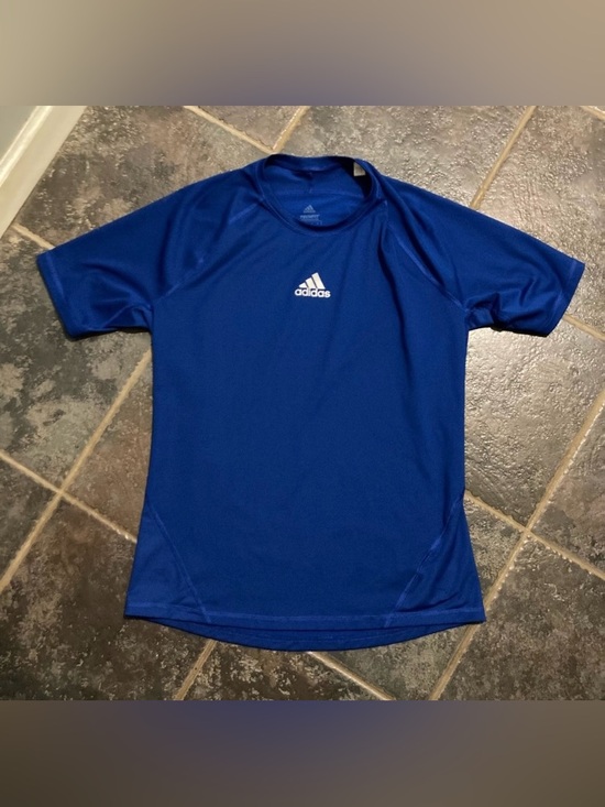 adidas Other - adidas Blue Performance Short-Sleeve Compression Training Shirt Size XL